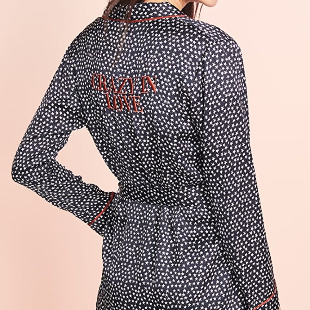 Love Stories Ritz Embroidered Crazy in Love Robe